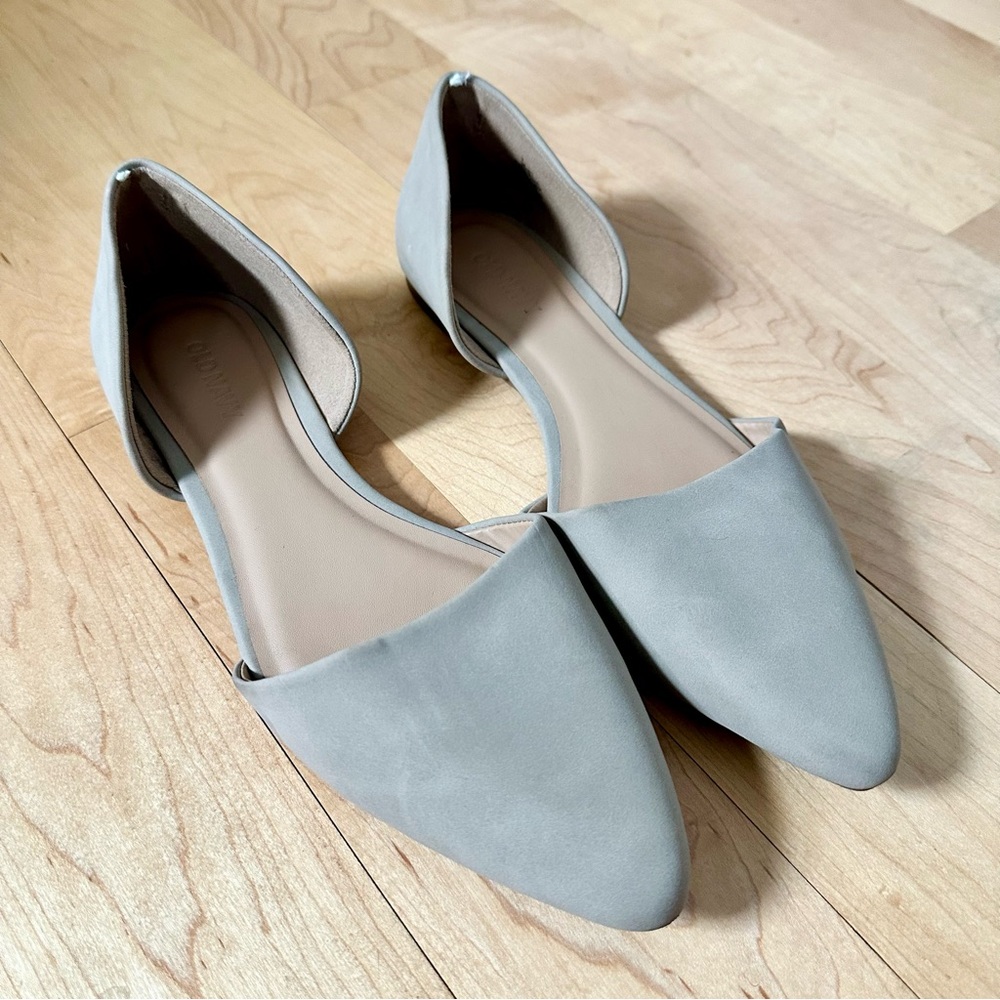 Beige Taupe D’Orsay Flats